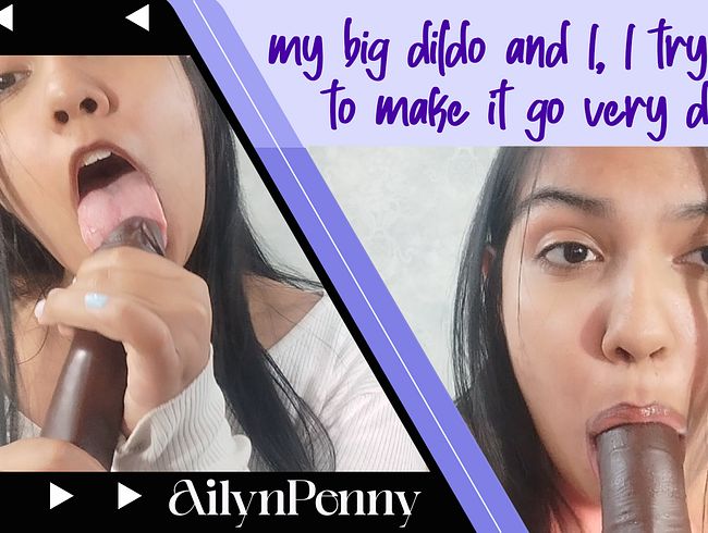 Download: AilynPenny - Ich bemühe mich sehr, dass er sehr tief eindringt, mein großer Dildo