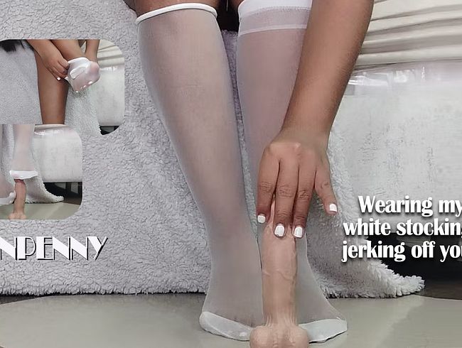 Download: AilynPenny - Ich trage meine neuen weißen Strümpfe und wichse deinen Schwanz