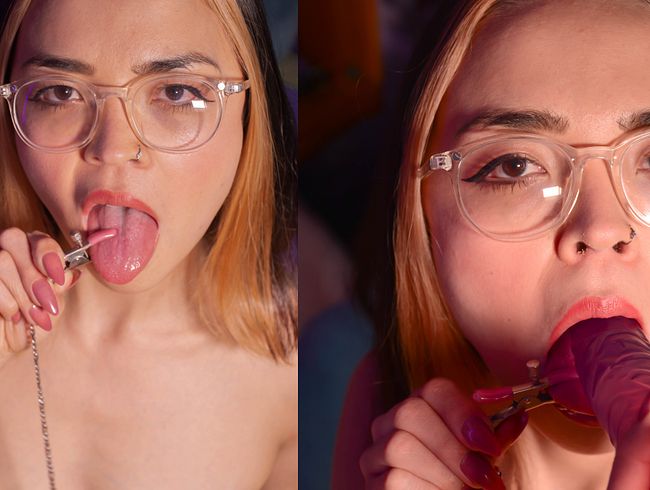 Download: AntonellaRichie - Ich ficke meine Muschi und zwinge dabei meine Zunge dazu, unterwürfig zu sein