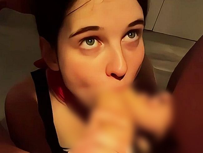 Download: Bl00dy_Diamond - Meine Kleine bläst ZWEI Schwänze gleichzeitig – purer Doppel-Blowjob