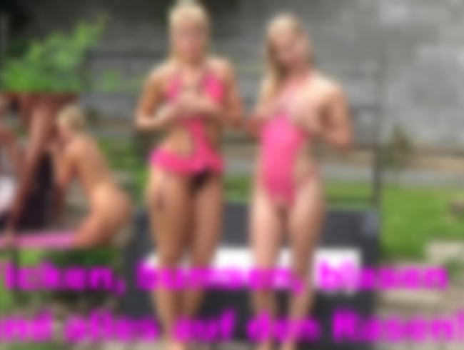 Download: Blondienchen - Ficken, bumsen, blasen und alles auf den Rasen!