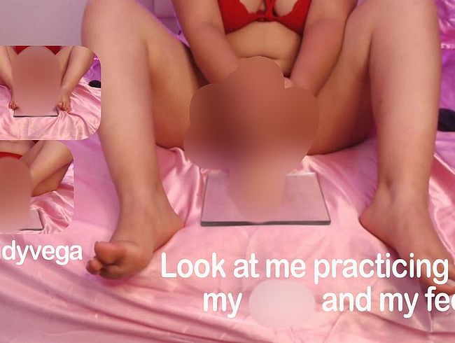 Download: CassidyVega - Seht mir beim Üben mit meinem Dildo und meinen Füßen zu.