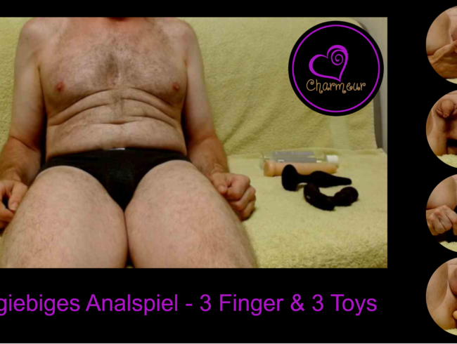 Download: Charmeur197901 - Ausgiebiges Analspiel - 3 Finger - 3 Toys