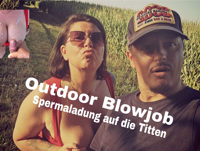 Download: Costas_Antonis - Outdoor Blowjob mit Fire Fox.Spermaladung auf ihre Titten