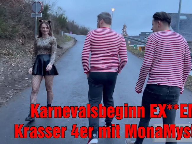 Download: DerPornoBeamte - Karnevalsbeginn EXTREM! Krasser 4er mit MonaMystery!