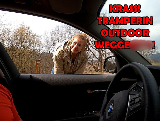 Download: DerPornoBeamte - KRASS! Tramperin Outdoor weggefickt!