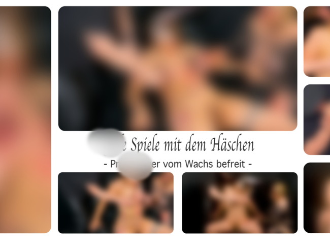 Download: DirtyLord666 - Geile Spiele mit dem Häschen - Pralle Euter vom Wachs befreit