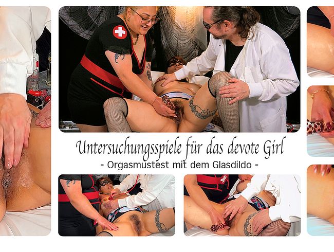 Download: DirtyLord666 - Untersuchungsspiele für das devote Girl - Orgasmustest mit dem Glasdildo