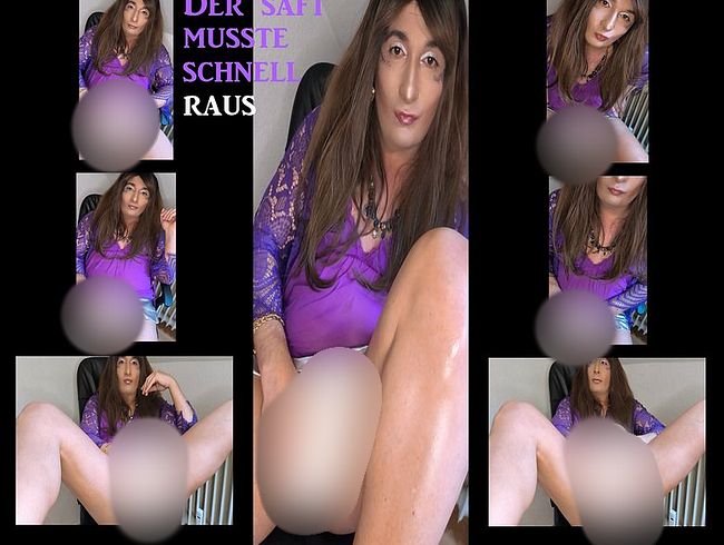 Download: DivyStylez - Der Saft musste schnell raus...turbo wichsen in lila Lingerie und silbernem Minirock