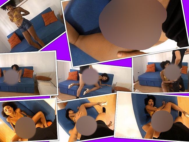 Download: DonJohn11 - Geiles Mulatta-Girl auf dem Sofa AO gefickt