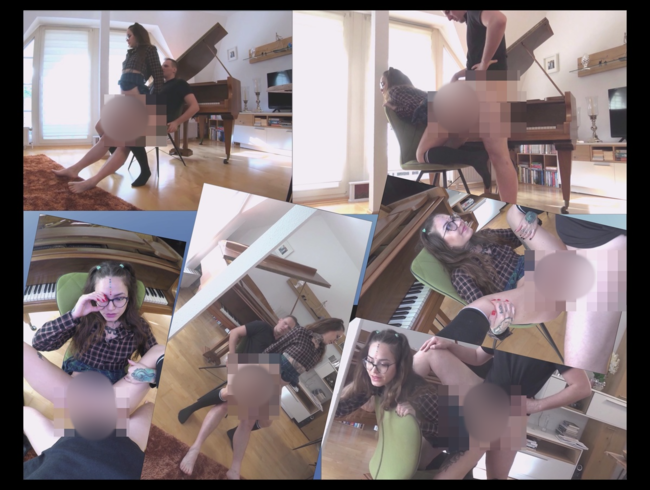 Download: DonJohn11 - Sexy Teen Klavierschxlerin am Klavier ohne Gummi gefickt. Teil 4.