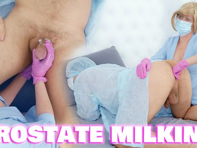 Download: EvaGrant - Eskalation der Prostatauntersuchung: Melken mit behandschuhten Fingern bis zum unkontrollierten Samenerguss auf rosa Latex