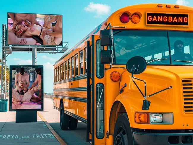 Download: Freya_and_Fritz - Gangbang Bus Vol. 1 - Freya fickt im Gangbang Bus mit unbekannten Typen und entsaftet sie.