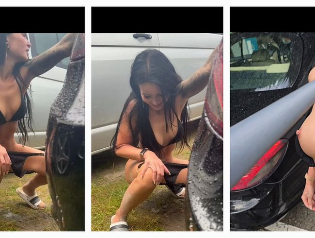 Download: Ginabae - Public Parkplatz Piss ;) Mit mit privatem Abduscher (Kein ton)