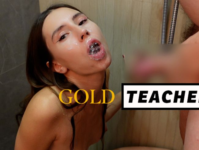 Download: Gold_Teachers - Schlampe mischt Pisse und Sperma im Mund