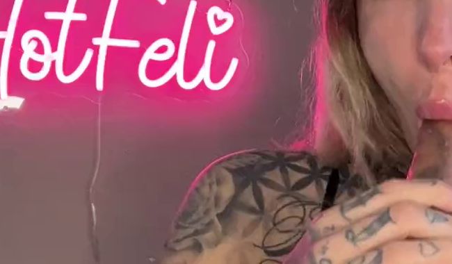 Download: HotFeli_ - BJ mit viel Spucke und Spritzcountdown