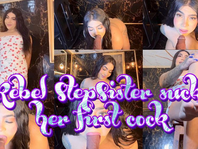 Download: JessieRoss - Die verwöhnte Stiefschwester lutscht ihren ersten Schwanz, bekommt Noten und kommt zum Höhepunkt.