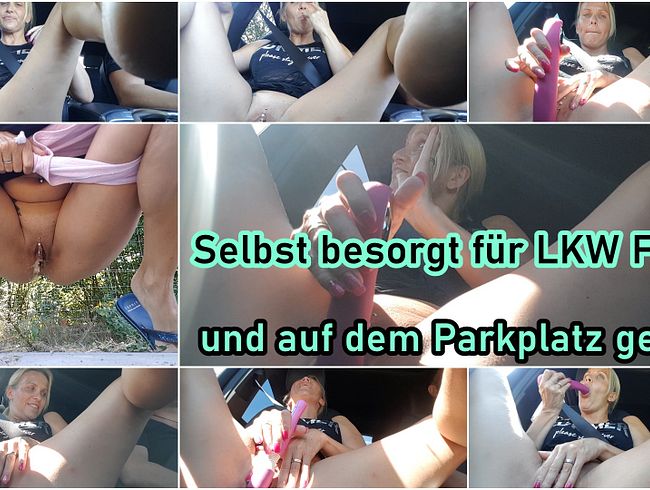 Download: JuliaPink - Selbst besorgt für LKW Spanner und auf dem Parkplatz gepisst