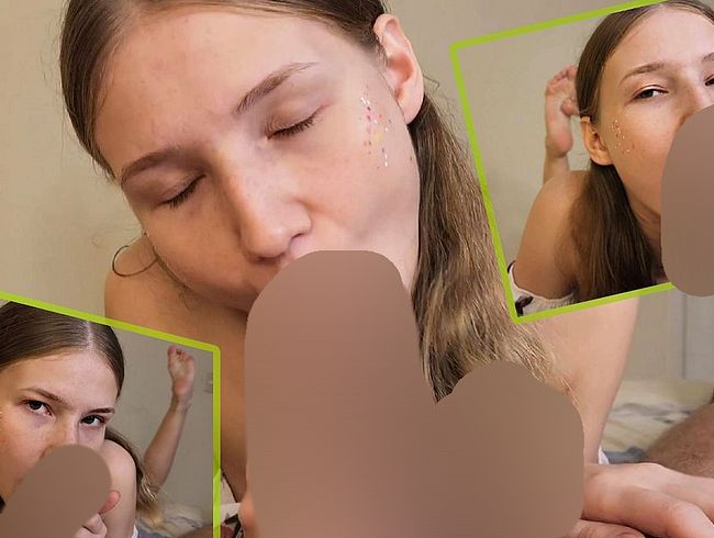 Download: JuliaSweetGirl - Als die sexy Schönheit einen großen, erregten Schwanz sah, begann sie tief zu saugen. Heißer Blowjob