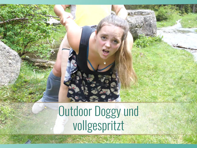 Download: KimberlyCaprice - Outdoor Doggy und vollgespritzt