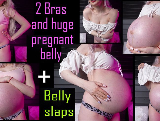 Download: KiraLoster - 2 Bhs und schwangerer riesiger Bauch! Ohrfeigen auf den Bauch