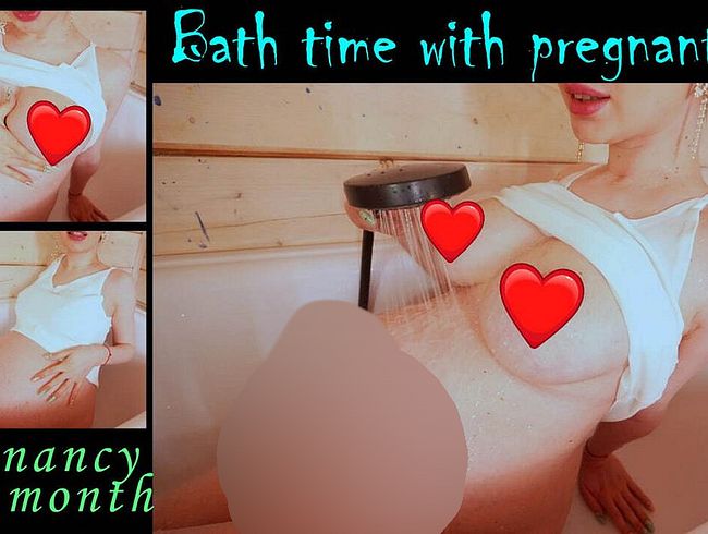 Download: KiraLoster - Badezeit mit riesigem schwangerem Bauch und Brüsten