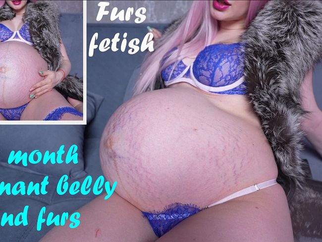 Download: KiraLoster - 9 monate riesiger schwangerer Bauch- und Pelzfetisch