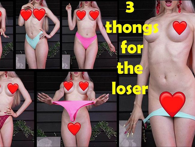 Download: KiraLoster - 3 paar tangas für die Verliererin und sph Kira Loster