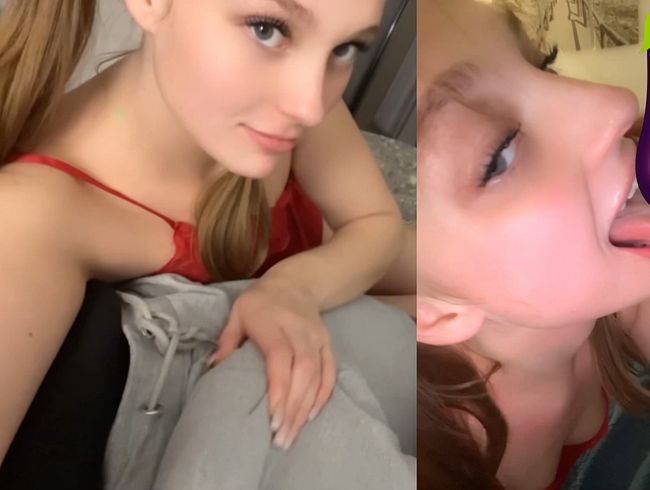 Download: KleineMaja - Mein erster riesen BBC Blowjob.. oh man war da geil :O