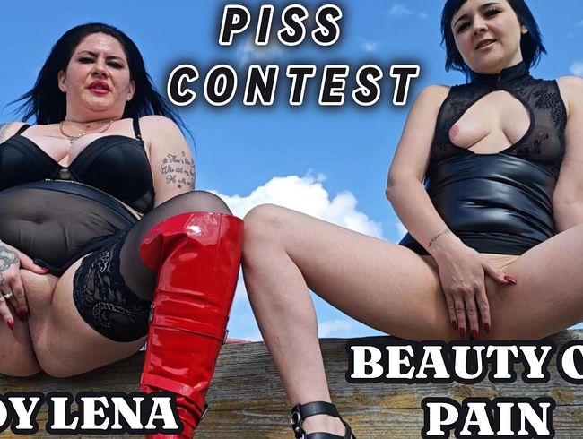 Download: LADY_LENA - PISS CONTEST+ANWEISUNGEN für DICH! WER HAT GEWONNEN?