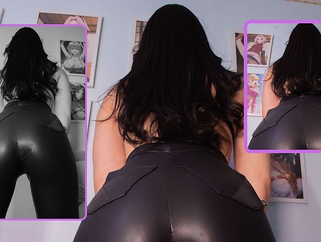 Download: LanaDumont - Spanking my giant ass over tight leather pants