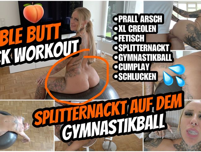 Download: Lara-CumKitten - NACKT AUF DEM GYMNASTIKBALL | BUBBLE BUTT FICK WORKOUT