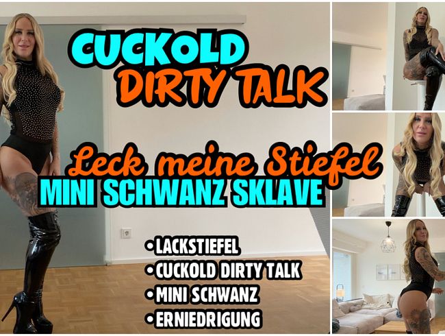 Download: Lara-CumKitten - CUCKOLD Dirty Talk | Leck meine Stiefel MINI SCHWANZ SKLAVE