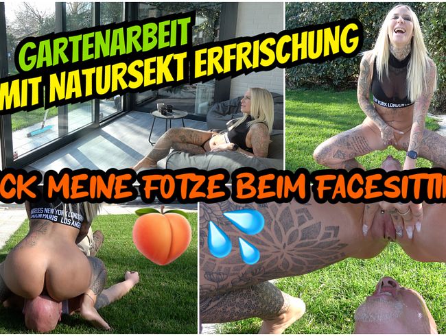 Download: Lara-CumKitten - Leck meine Fotze beim FACESITTING | Gartenarbeit mit NATURSEKT Erfrischung