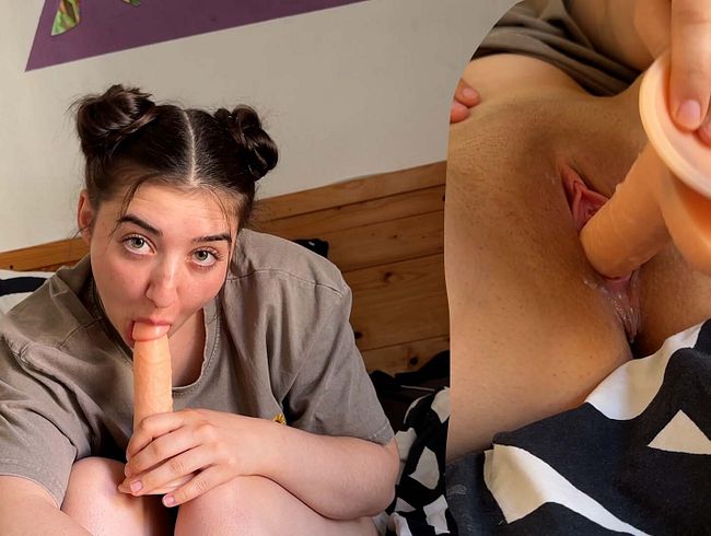 Download: LeahSnuSnu - Creamy Pussy Alarm!! Ich ficke mich mit dem Dildo zum Orgasmus!!