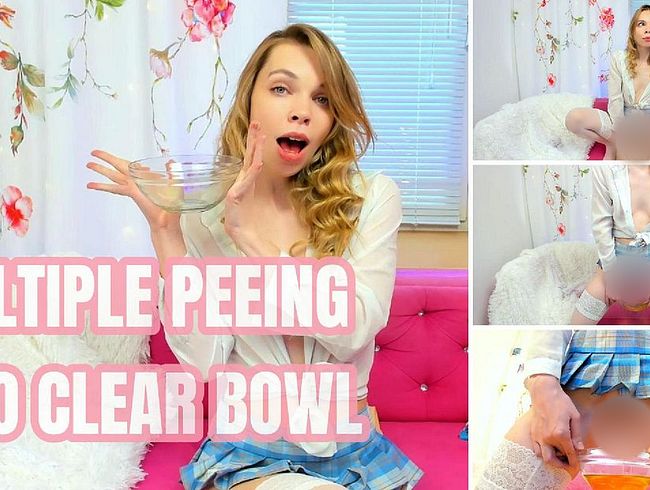 Download: Lil_Alice - Mehrfaches Urinieren in eine durchsichtige Schüssel - Urinfetisch