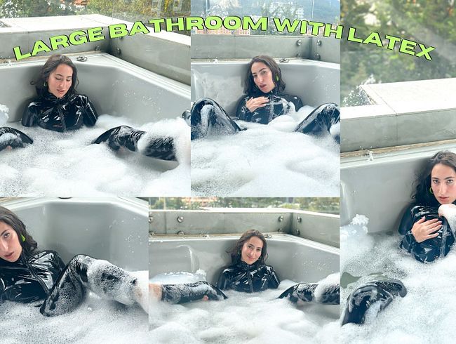 Download: LinaMonsalve - Ich badete in einem Whirlpool, bekleidet mit meinem schwarzen Latexanzug, während meine Nachbarn in Sichtweite waren.