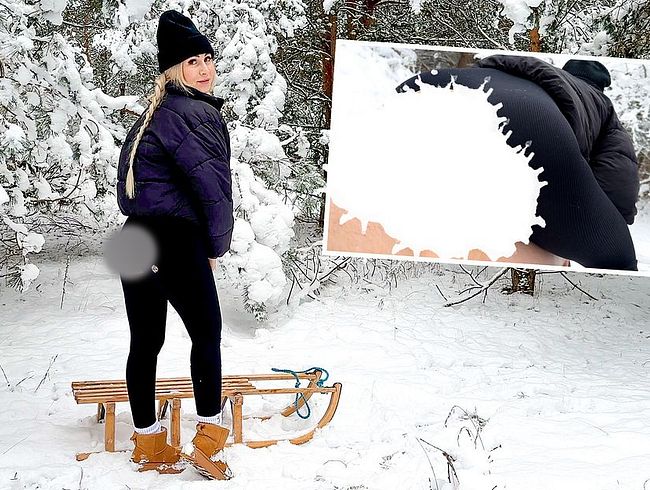 Download: Lisa_Sophie - Beim Rodeln hart reingerutscht - Outdoorfick bei -8 Grad