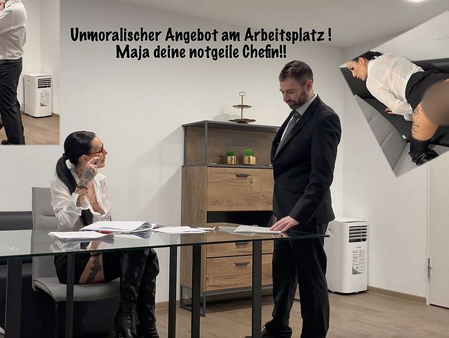 Download: Maja-Bach - Unmoralischer Angebot am Arbeitsplatz ! Maja deine notgeile Chefin!!
