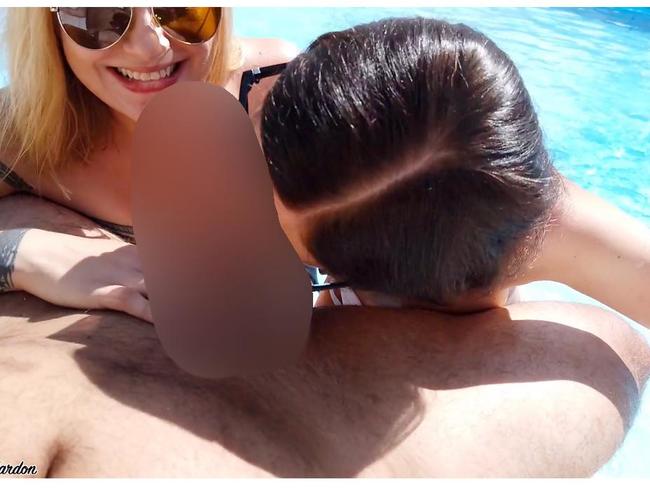 Download: Marie_Hardon - Meine Freundin und ich lutschen den Schwanz vom Poolboy