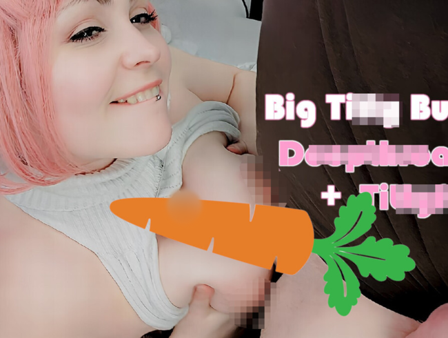 Download: MinaDemonic - Tittenfick + Deepthroat für heißes Bunny!
