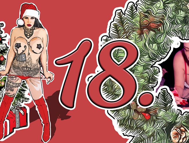 Download: MissAlessaMilano - 18. Adventskalender 2025 ROT Nagel und Vape mit Extrem Deepthroat