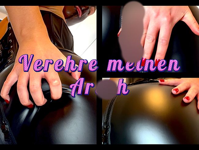 Download: MissNicole - POV Du wirst meinen Arsch verehren! Po lecken! Arschbacken küssen! Herrin in Lederleggings!