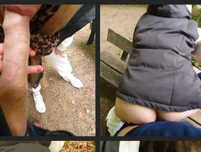 Download: Munichgold - public outdoor sexy Milf gibt heissen Blowjob und wird von hinten gefickt -wir wurden fast erwischt