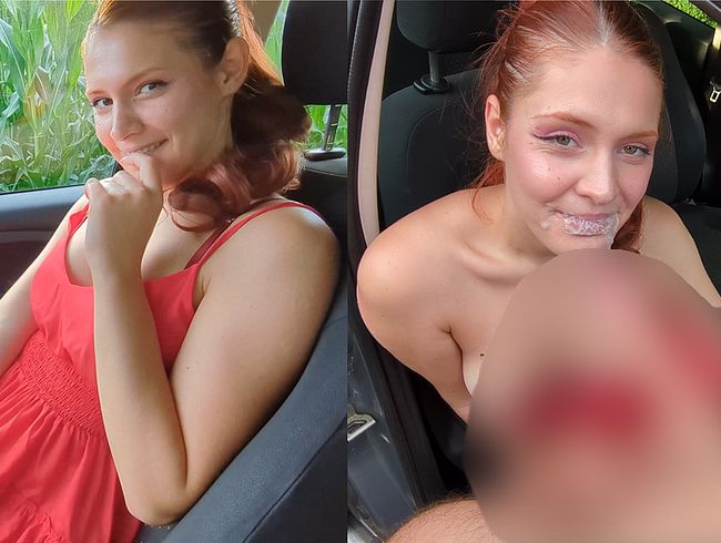 Download: OfficialMrMrsLove - Ich wurde draußen im Auto wie eine Schlampe gefickt und ich esse sein Sperma