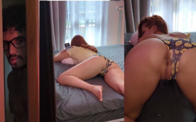 Download: OfficialMrMrsLove - Ich spioniere meine Stiefschwester aus, sie mag es, auf meinem Schwanz zu twerken