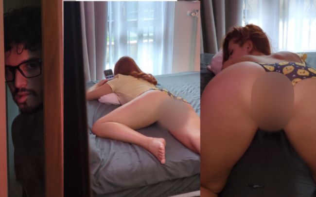 Download: OfficialMrMrsLove - Ich spioniere meine Stiefschwester aus, sie mag es, auf meinem Schwanz zu twerken