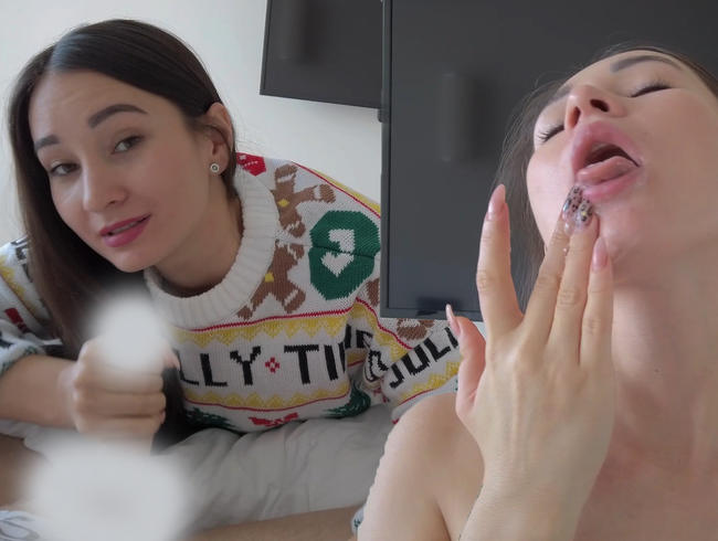 Download: PassionBunny - Sexy Mitbewohnerin lutscht mir am Weihnachtsmorgen sehr tief den Schwanz