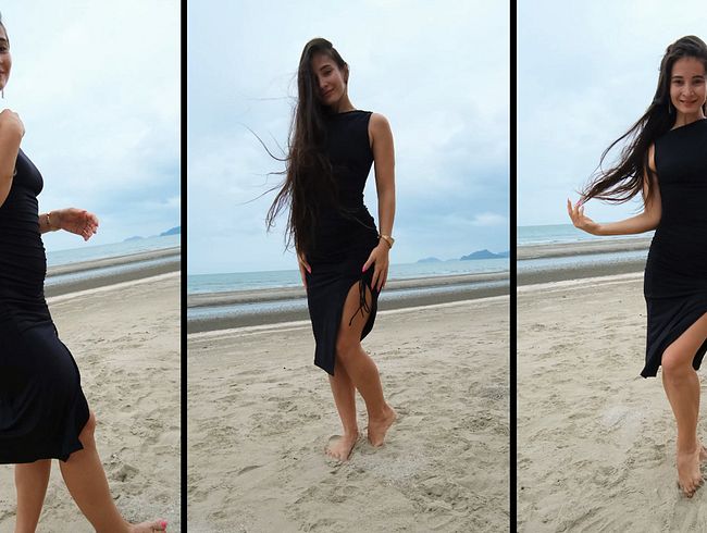 Download: PassionBunny - Öffentliches Exhibitionismus und riesiger Pissbrunnen in engem Kleid