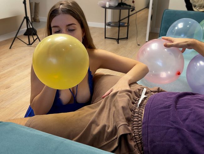 Download: Perfect_Kate - Die Ballonparty endete mit einem unerwarteten Creampie und dem Ablecken von heißem Sperma von einem Schwanz